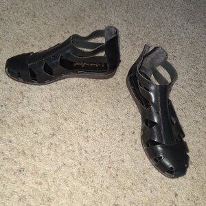 Vintage Black Gladiator Sandals